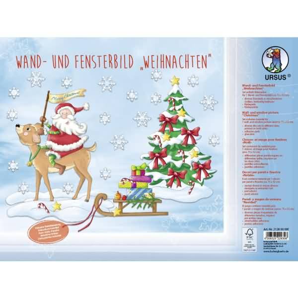 Wand - und Fensterbild Weihnachten