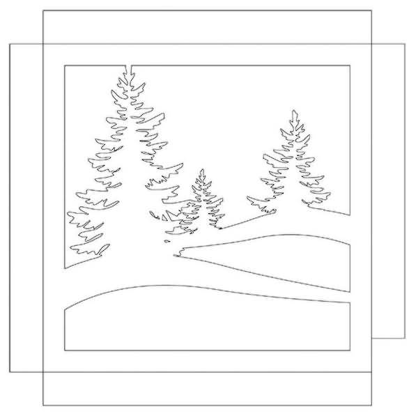 Shadow Box Weihnachtsbaum