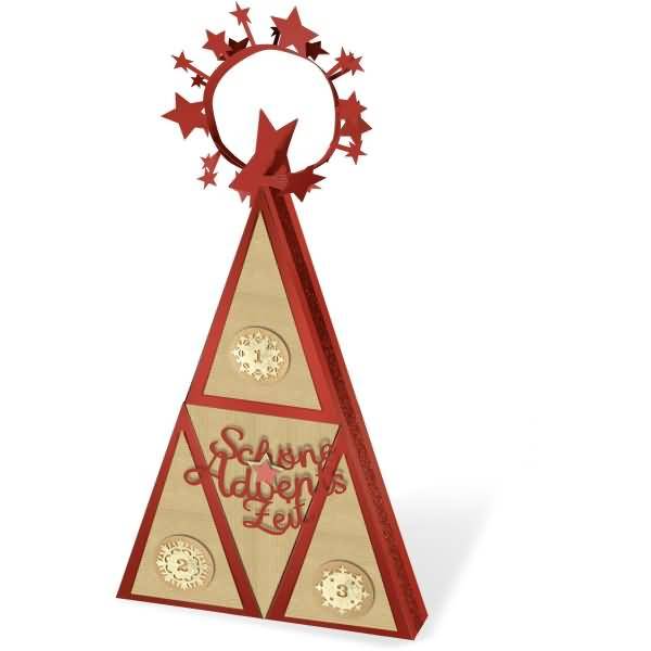 Adventszahlen Fotokarton/Impression 300/310g/qm 23x33cm 4 Blatt gold