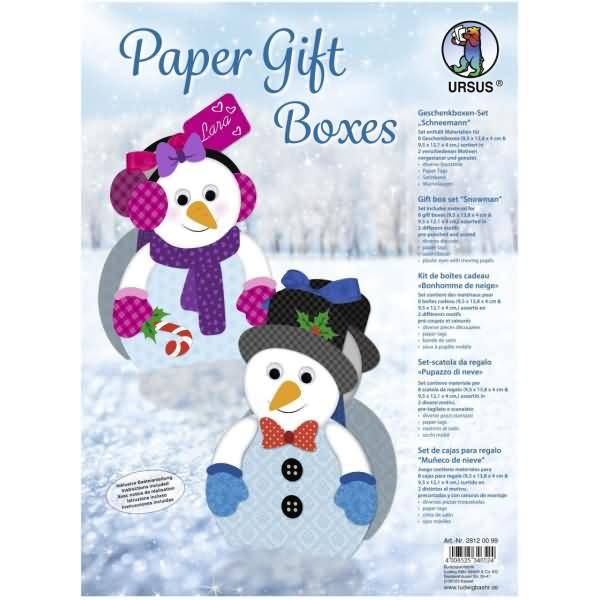 Geschenkbox Schneemann VE=8 Stück