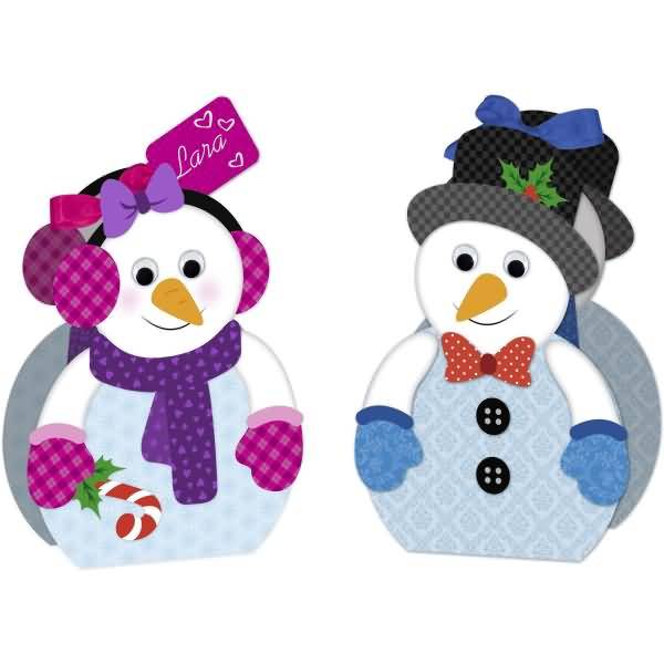 Geschenkbox Schneemann VE=8 Stück