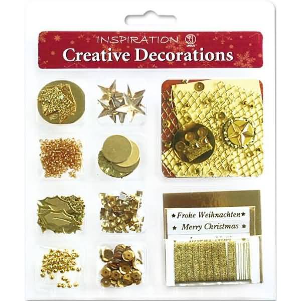 Creative Decorations Set Christmas gold