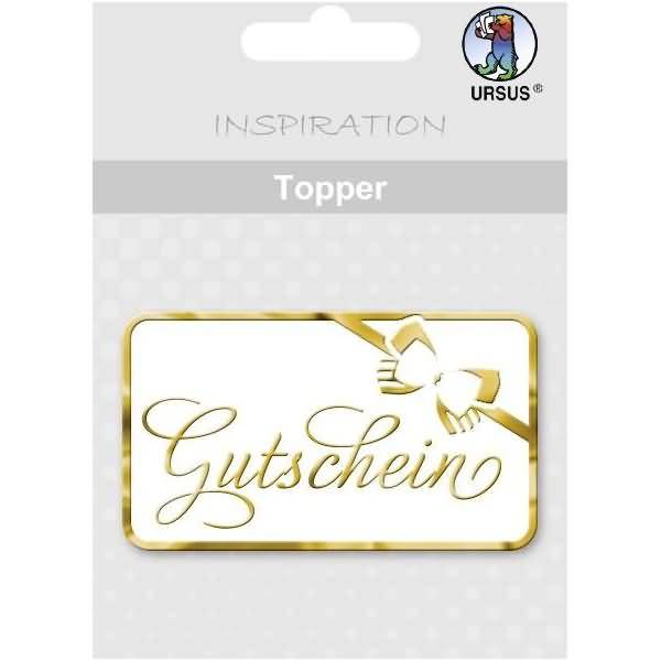 Topper weiß/gold Motiv 29 Gutschein