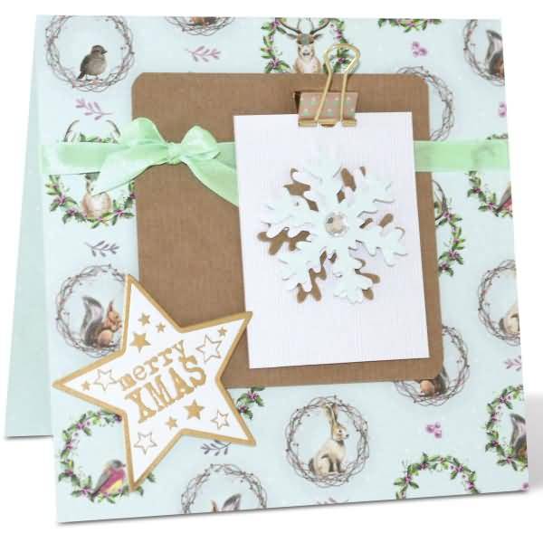 Topper weiß/gold Motiv 34 Merry Xmas