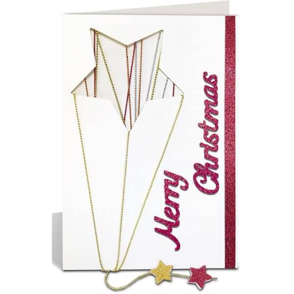 Designschriften 'Merry Christmas' rubinrot VE=2 Blatt