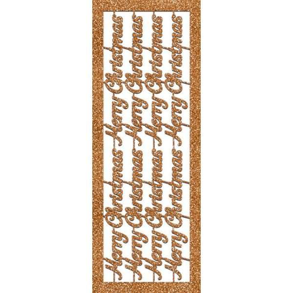 Designschriften 'Merry Christmas' kupfer VE=2 Blatt