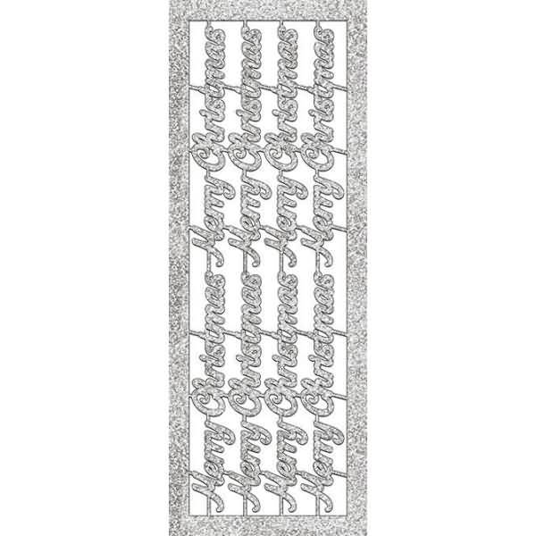 Designschriften 'Merry Christmas' silber VE=2 Blatt