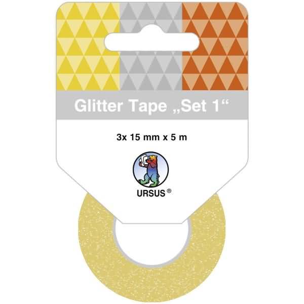 Glitter Tape 15mmx5m VE=3 Rollen Set 01