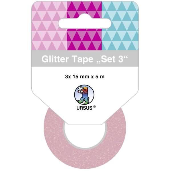 Glitter Tape 15mmx5m VE=3 Rollen Set 03