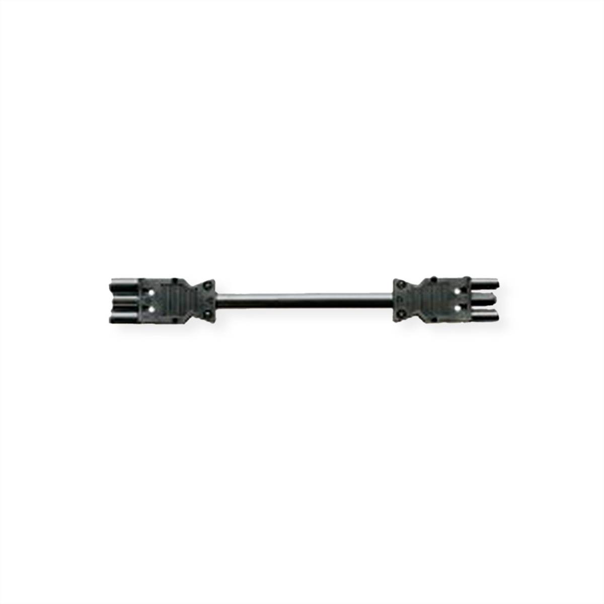 BACHMANN Geräteverlängerung GST18-3 Stecker/Kupplung, schwarz, 5 m