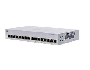 Rack-montierbarer Netzwerk-Switch mit mehreren Ethernet-Anschlüssen auf der Vorderseite und Lüftungslöchern an der Seite, dargestellt auf weißem Hintergrund.