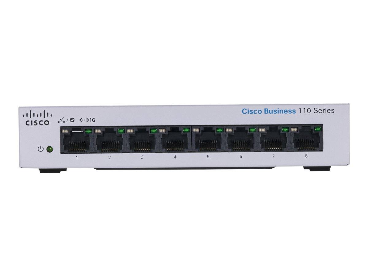 Cisco Business 110 Series 110-8PP-D - Switch - unmanaged - 4 x 10/100/1000 (PoE)