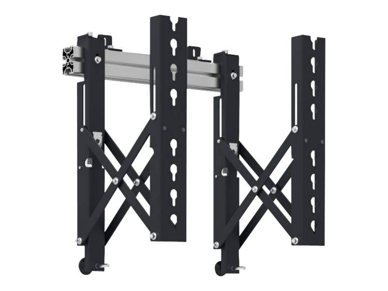 AG NEOVO - Neovo VWM-02 - Montagekomponente (2 Montagearme) - für Videoleinwand - Stahl - Schwarz - Bildschirmgröße: 107