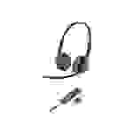 Poly Blackwire C3225 USB - 3200 Series - Headset - On-Ear - kabelgebunden - USB, 3,5 mm Stecker