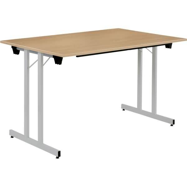 Bisley Klapptisch, rechteckig, mit Einrastfunktion/Verstellsperre, Gestell aus S