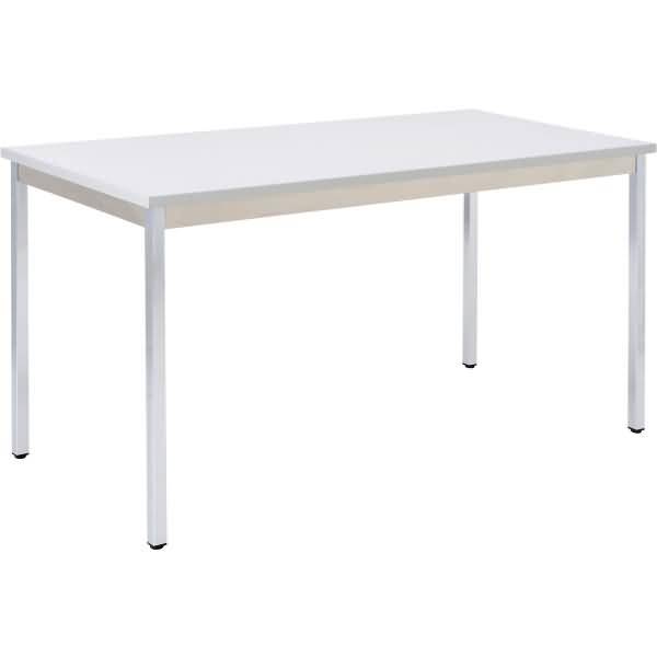 Bisley Mehrzwecktisch, rechteckig, Gestell aus Stahl, 30 x 30 mm, verchromt, Far