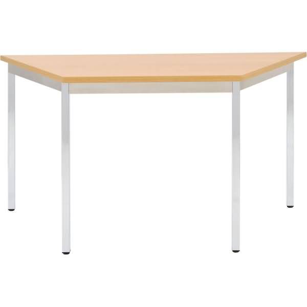 Bisley Mehrzwecktisch, Trapez, Gestell aus Stahl, 30 x 30 mm, verchromt, Farbe: