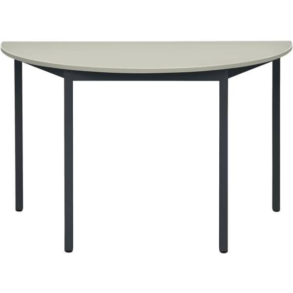 Mehrzwecktisch halbrund Durchmesser x H 1400x740mmmm 19mm grau/anthrazit