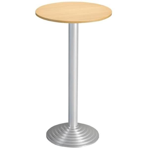 Bisley Stehtisch, rund, 1 Platte, Stahlsäule D 80 mm, Aluminium-Gussfuß D 450 mm