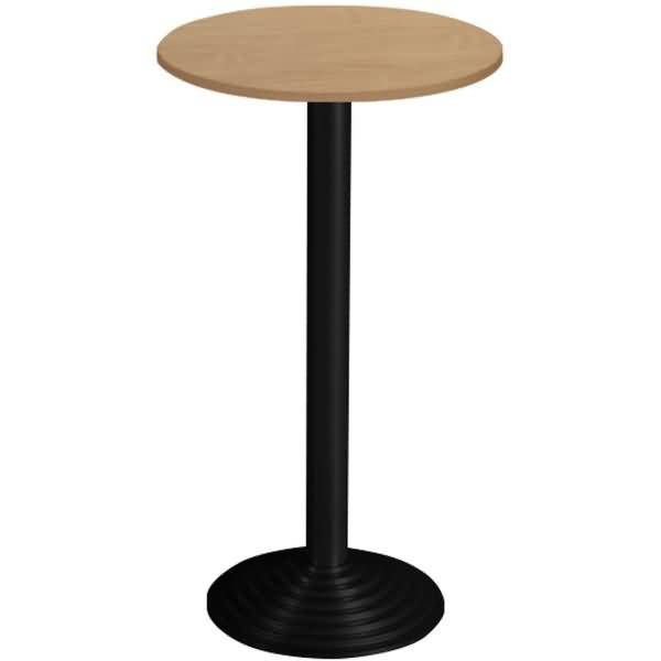 Bisley Stehtisch, rund, 1 Platte, Stahlsäule D 80 mm, Aluminium-Gussfuß D 450 mm