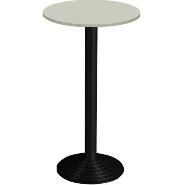 Bisley Stehtisch, rund, 1 Platte, Stahlsäule D 80 mm, Aluminium-Gussfuß D 450 mm