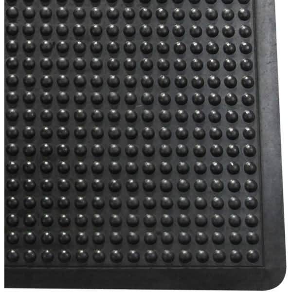 Anti-Ermüdungsmatte Gummi 61x91cm schwarz Blasenstruktur