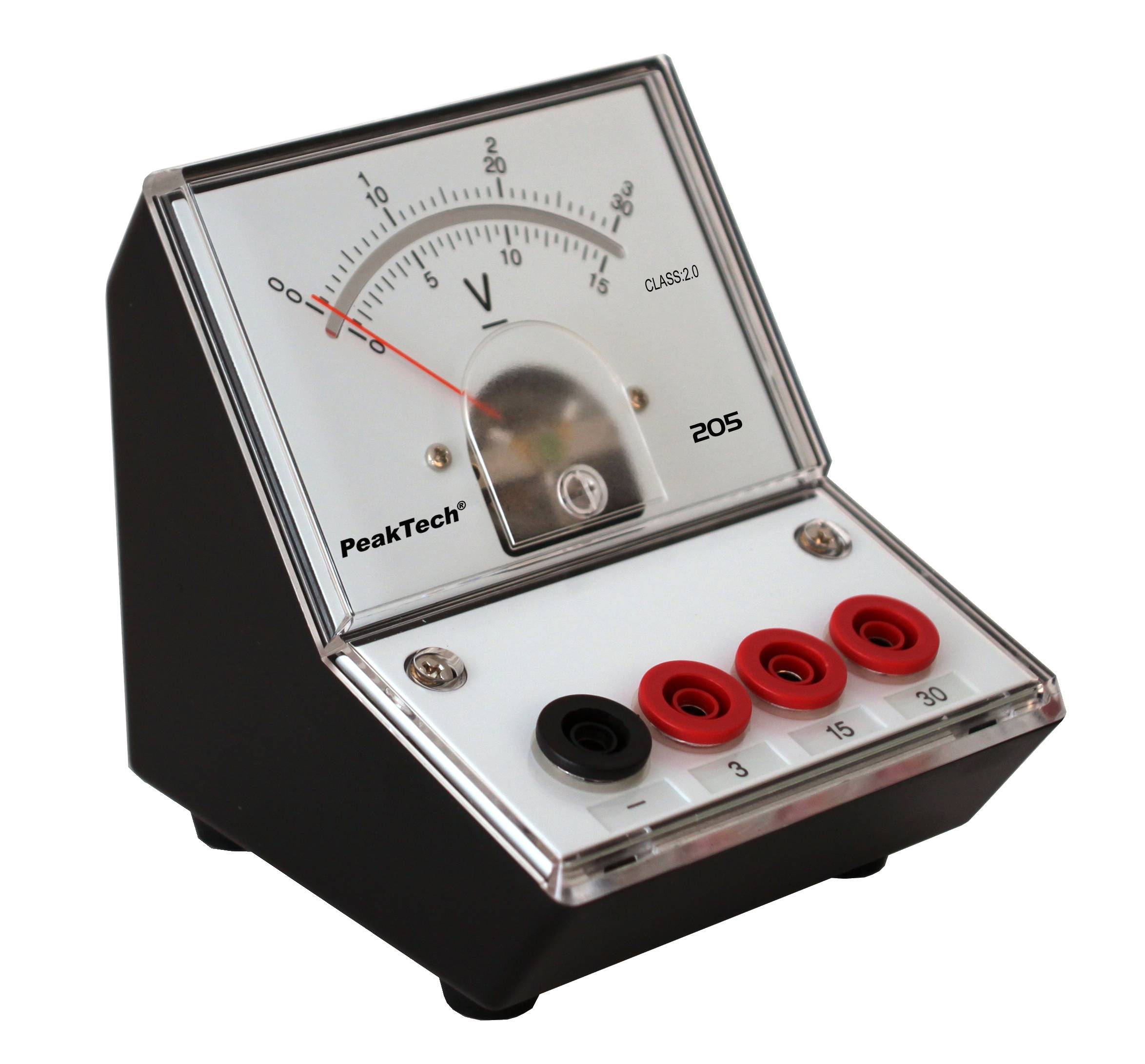 Analog-Voltmeter 0 - 3 V - 15 V - 30 V DC (ED-205 3/30V)