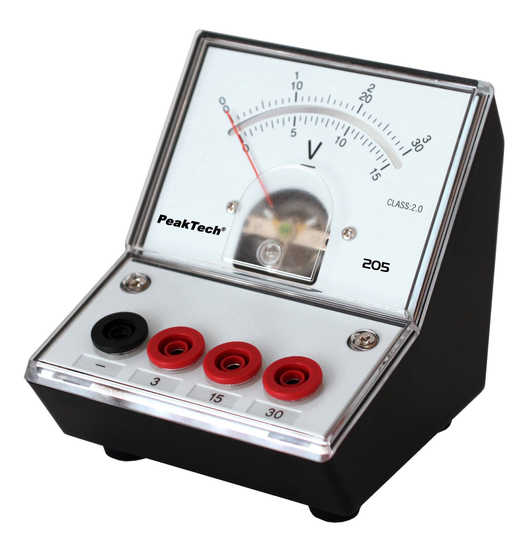 Analog-Voltmeter 0 - 3 V - 15 V - 30 V DC (ED-205 3/30V)
