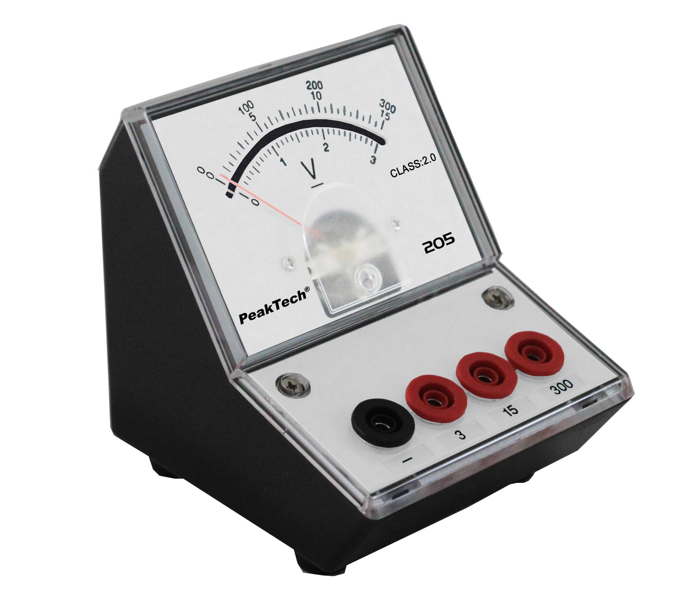 Analog Voltmeter 0 - 3 V - 15 V - 300 V DC (ED-205 3-300)