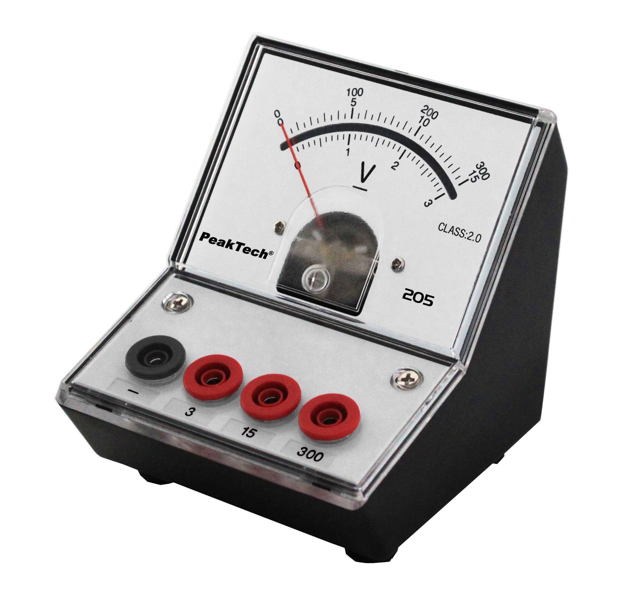 Analog Voltmeter 0 - 3 V - 15 V - 300 V DC (ED-205 3-300)
