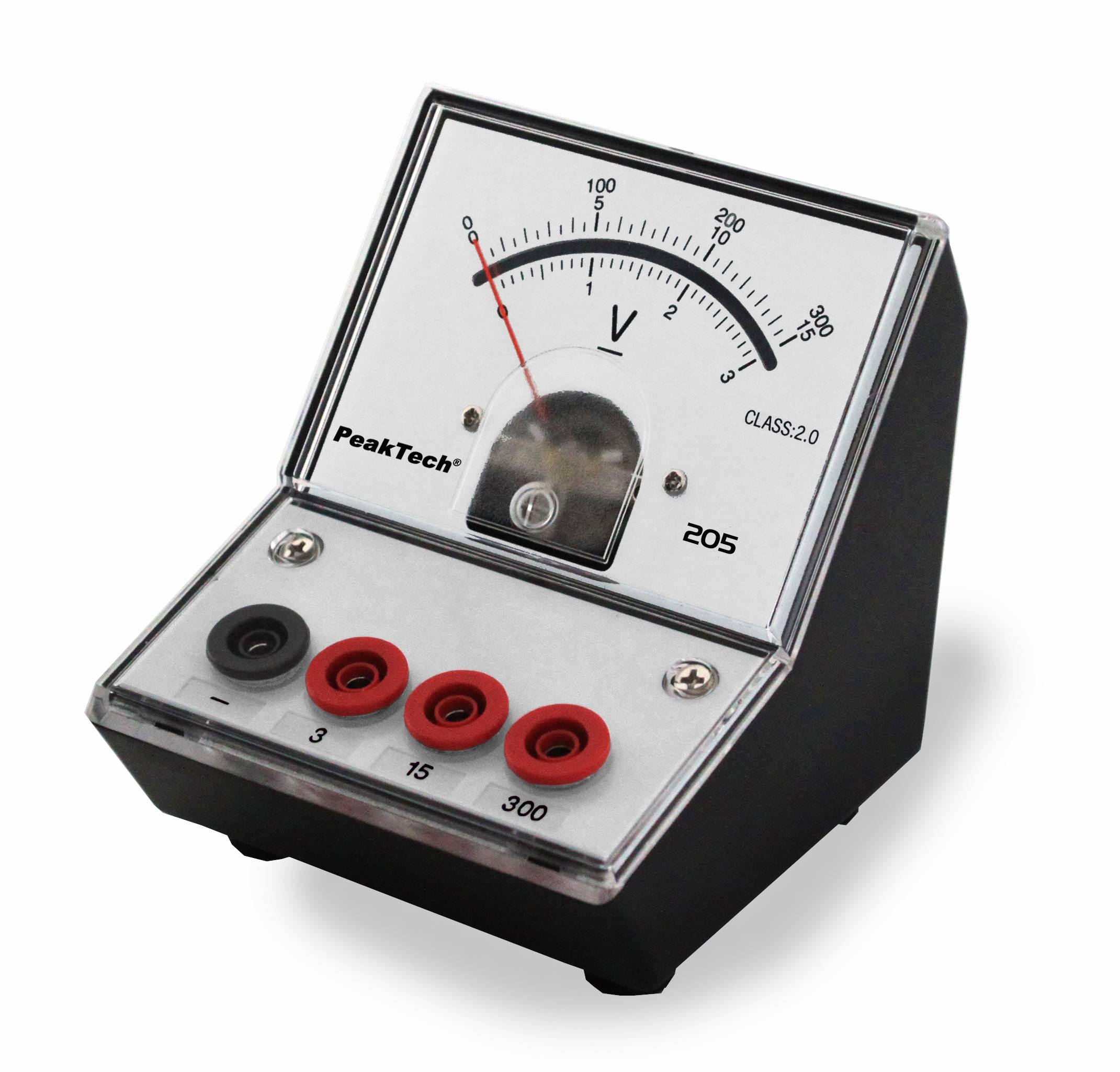 Analog Voltmeter 0 - 3 V - 15 V - 300 V DC (ED-205 3-300)