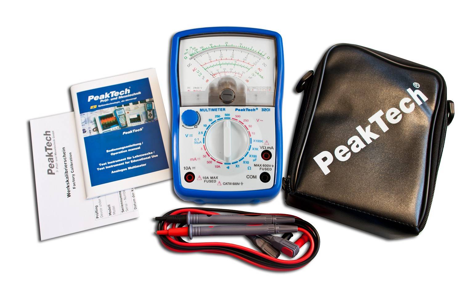 Analoges Multimeter ~ 500 V AC/DC, 10 A DC