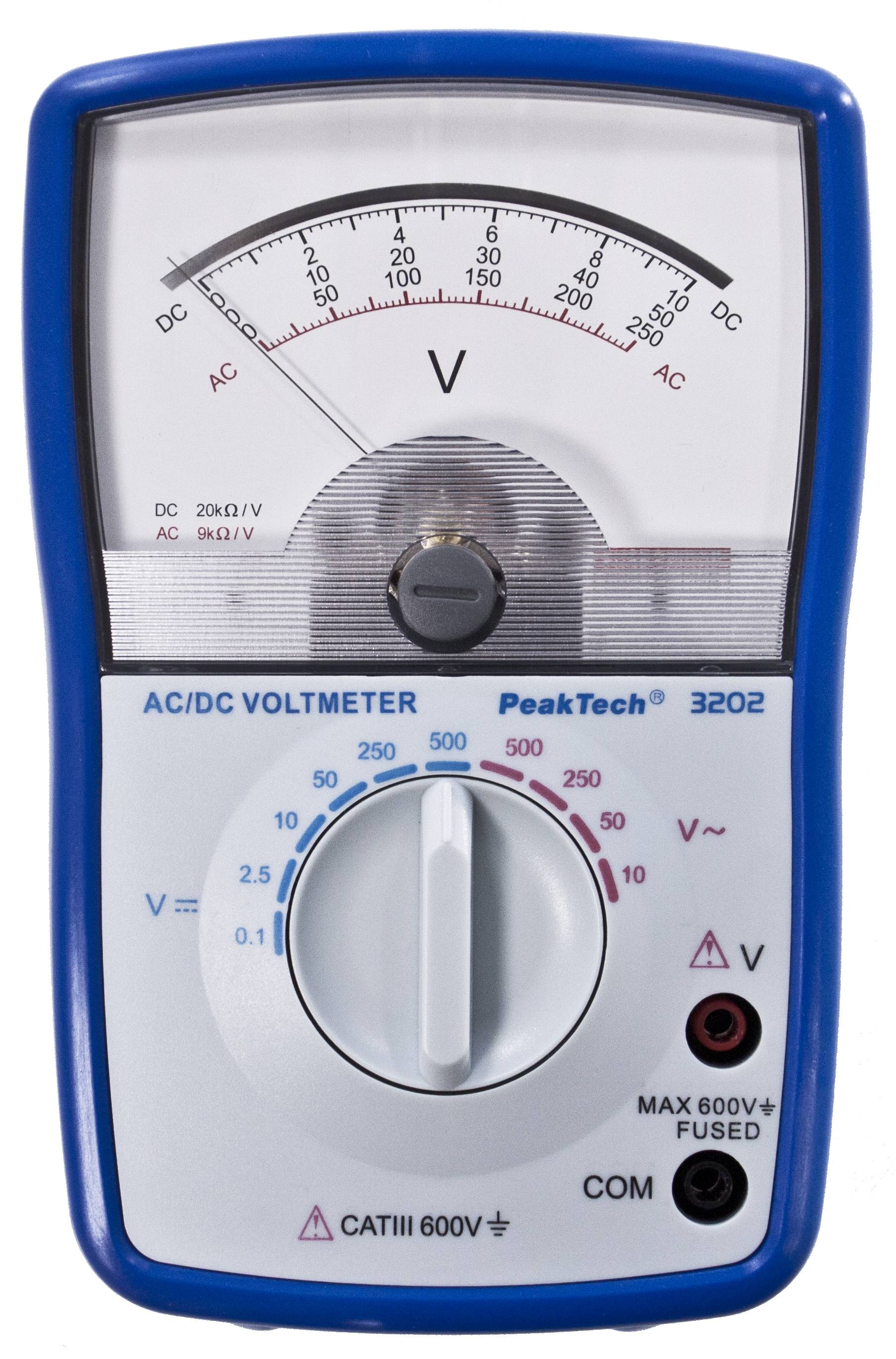 Analoges Voltmeter ~ 500 V AC/DC