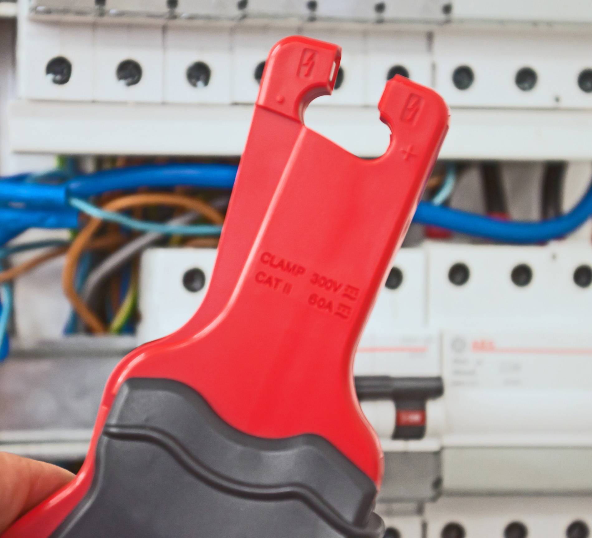 Stromzangenadapter für Multimeter ~ 60 A AC/DC ~ mit 4mm Anschlußstecker