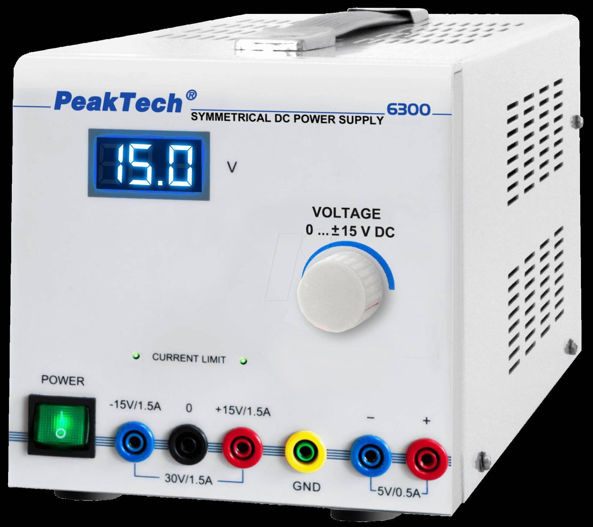 DC Linear Labornetzgerät ~ Symmetrisch ~ 0- +/- 15 V / 1,5 A ~ max. 30 V DC