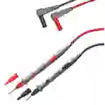 Prüfleitungen ~ 2mm Prüfspitze / lang ~ mit 4mm Steckern Prüfleitungen ~ 2mm Prüfspitze / lang ~ mit 4mm Steckern