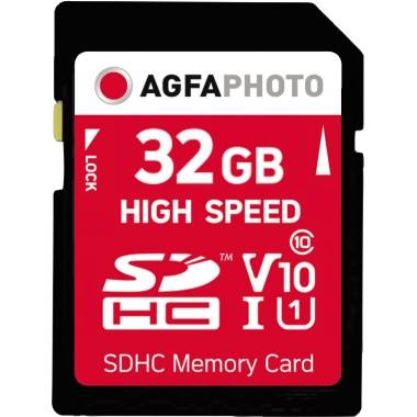 AgfaPhoto Speicherkarte SDHC 10427 High Speed Class 10 UHS-1 32GB