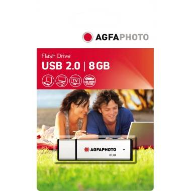 AgfaPhoto USB-Stick 10512 USB2.0 8GB silber