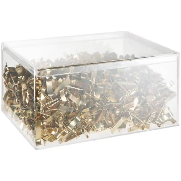 Flachkopfklammer Eisen vermessingt 16mm No. 13 VE=1000 Stück