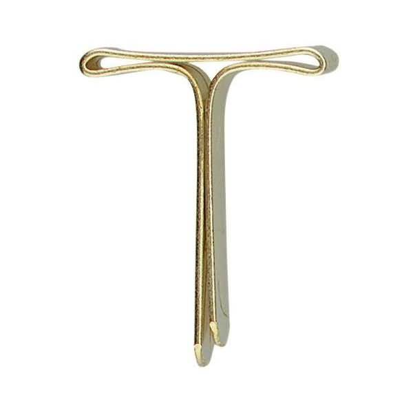 Flachkopfklammer Eisen vermessingt 16mm No. 13 VE=1000 Stück