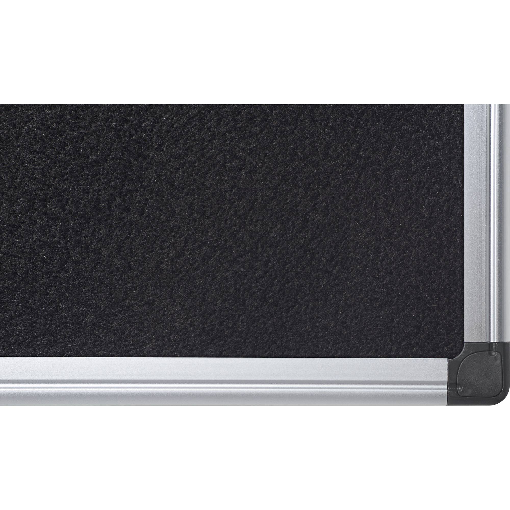 Pinnwand Maya FA3809170 Aluminiumrahmen Filz 120x120cm schwarz