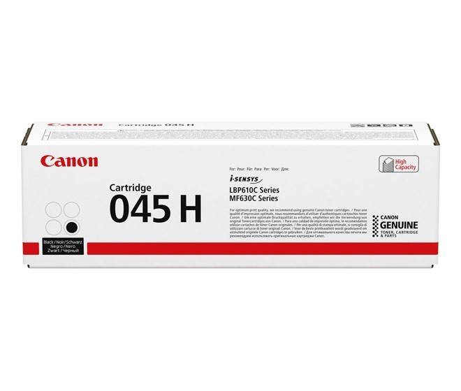 Canon Cartridge 045 H Kartusche für LBP610C und MF630C Serien-Drucker, schwarze Tonerkartusche mit hoher Kapazität.