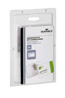 DURABLE - Namensschild - für 54 x 90 mm - Clip, Nadel - durchsichtig (Packung mit 5)