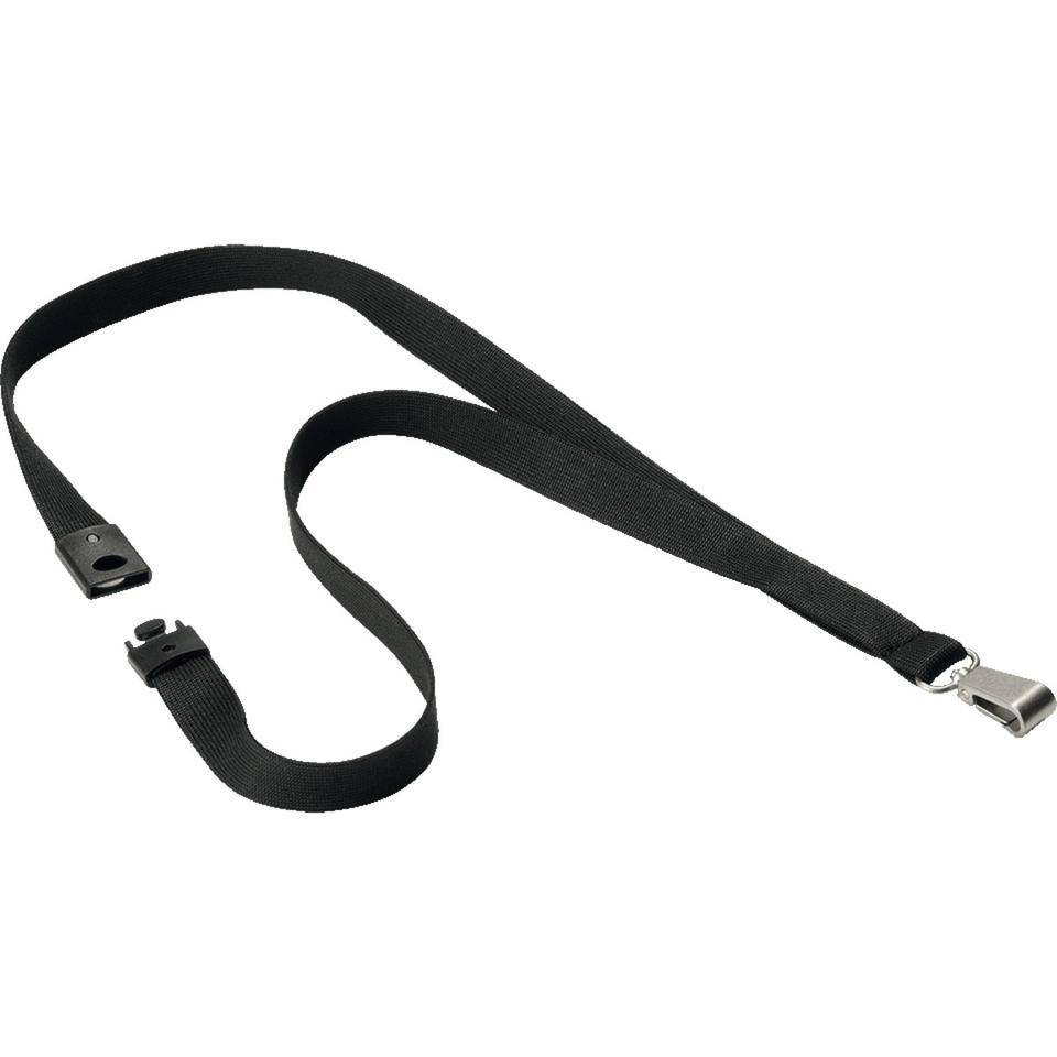 DURABLE Textilband Soft Colour, schwarz, Polyester, 15x440mm, 10/VE