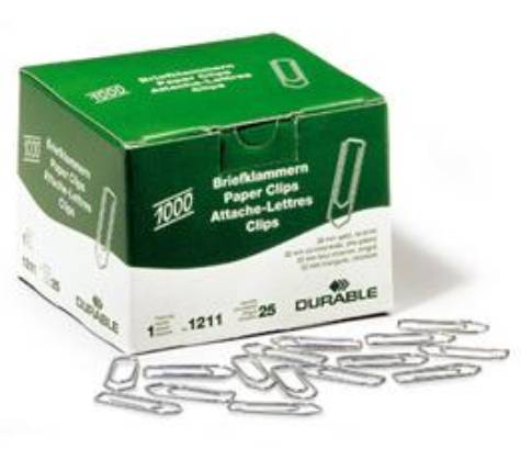 DURABLE - Büroklammern - 32 mm - zinkbeschichtet