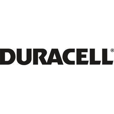 Das Bild zeigt das Duracell-Logo mit dem Schriftzug 'DURACELL' in fetter schwarzer Schrift, das die Marke repräsentiert, die für Batterien bekannt ist.
