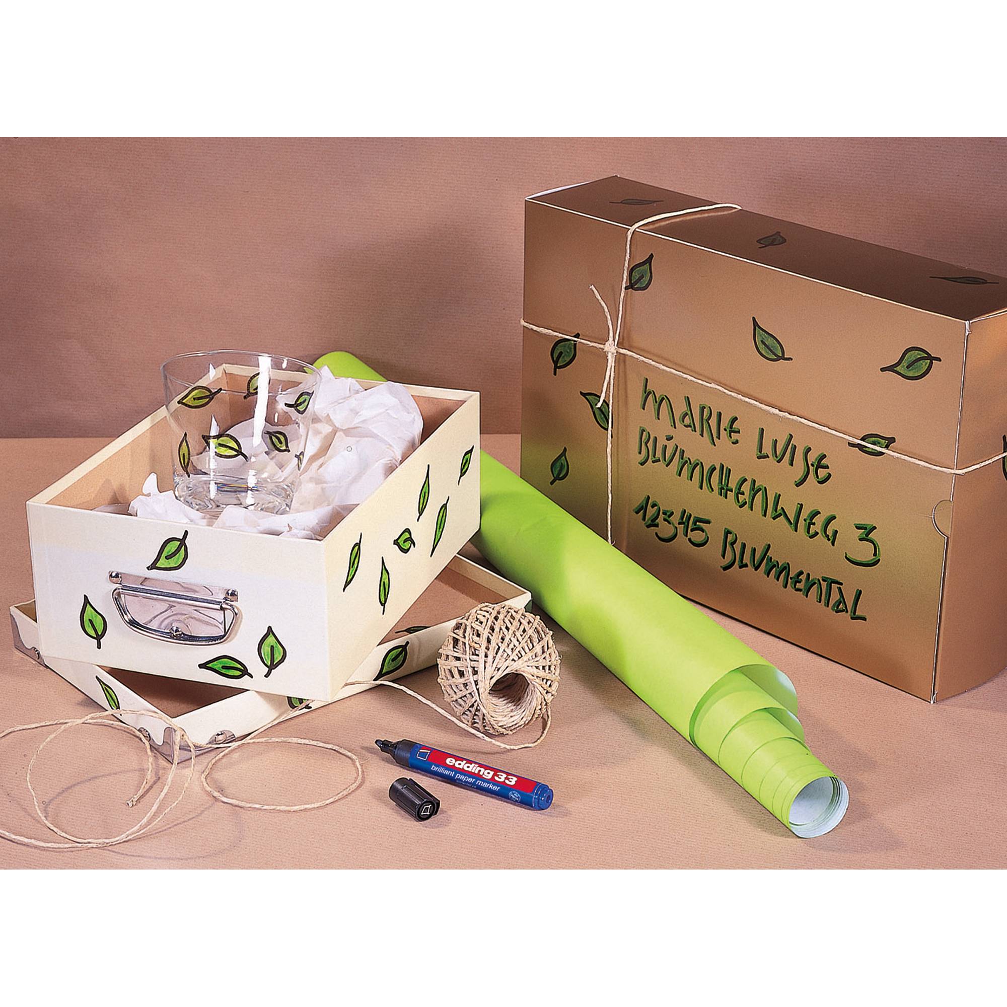 edding Pigmentmarker 33 4-33004 1-5mm Keilspitze grün