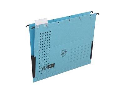 ELBA chic ULTIMATE - Hängeregister - für A4 - Kapazität: 330 Blätter - Blau (Packung mit 5)