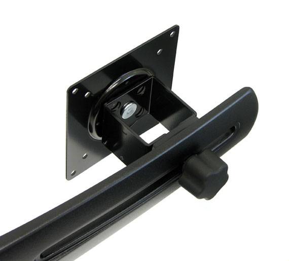 Ergotron DS100 Quad-Monitor Desk Stand - Aufstellung - für 4 LCD-Anzeigen - Aluminium, Stahl - Schwarz - Bildschirmgröße: bis zu 61 cm (bis zu 24