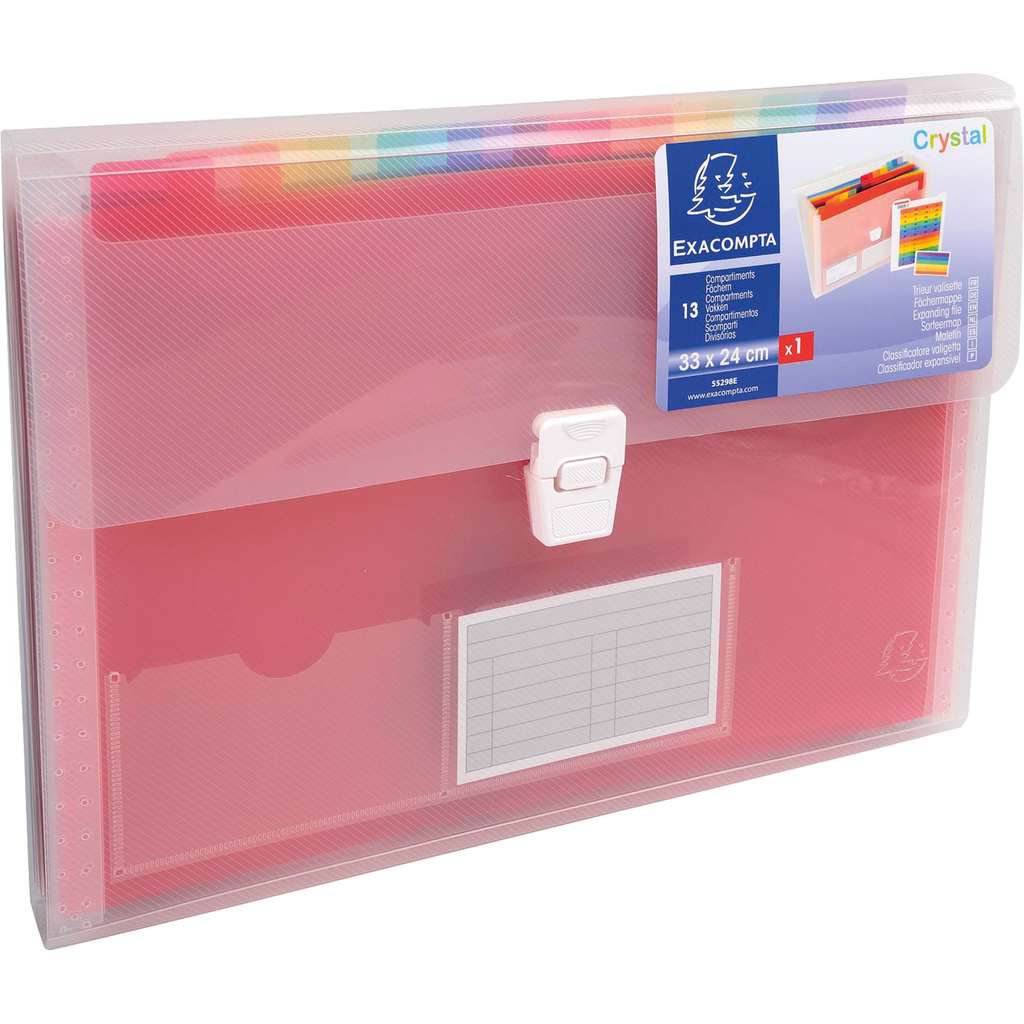 Exacompta Crystal - Schriftenordner - 13 Fächer